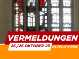 Vermeldungen 25. – 26. Oktober 2025